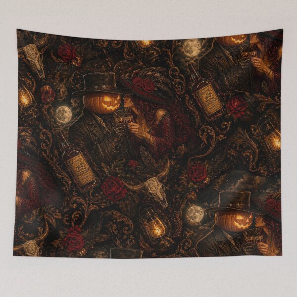 Item preview, Headless Horseman Midnight Toast - Romance Fantasy Horror Art designed and sold by TheHorsemanRidesAgain.