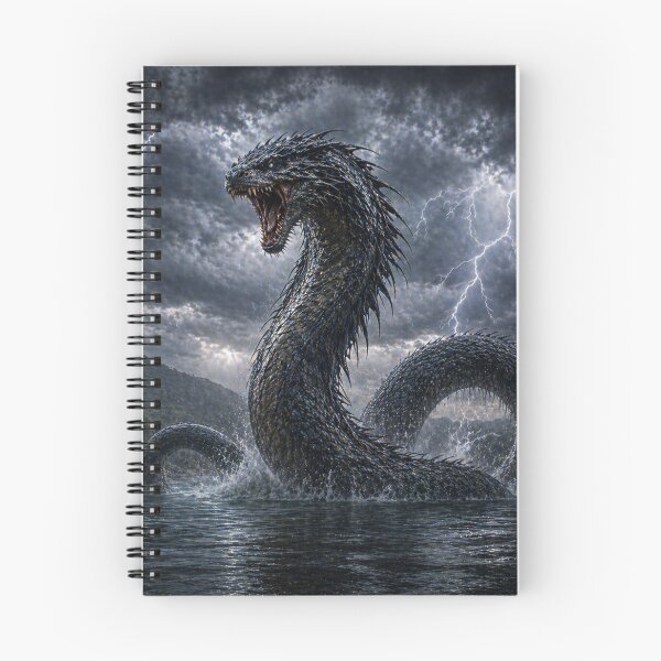 Item preview, Inkanyamba Cryptid Lightning Storm Serpent Monster Artwork designed and sold by The Dark Files.