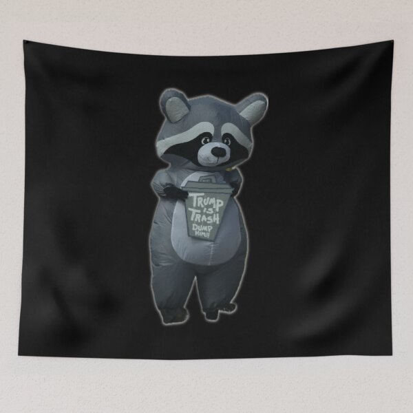 Item preview, Funny Raccoon Protest Dump Trump Political Satire designed and sold by aadventures.