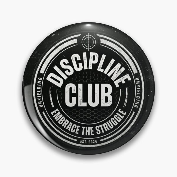 Item preview, Discipline Club Streetwear Badge Typography Design designed and sold by DarioTactical.