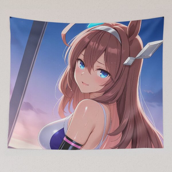 Item preview, Mihono Bourbon Uma Musume Twilight Track Smile designed and sold by TanglenRabbit.