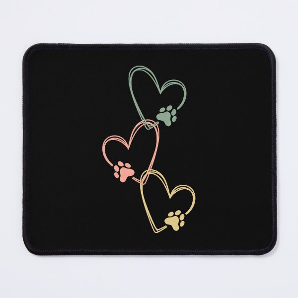 Item preview, Three Paw Print Hearts Outline Tee designed and sold by OlyvieArt.
