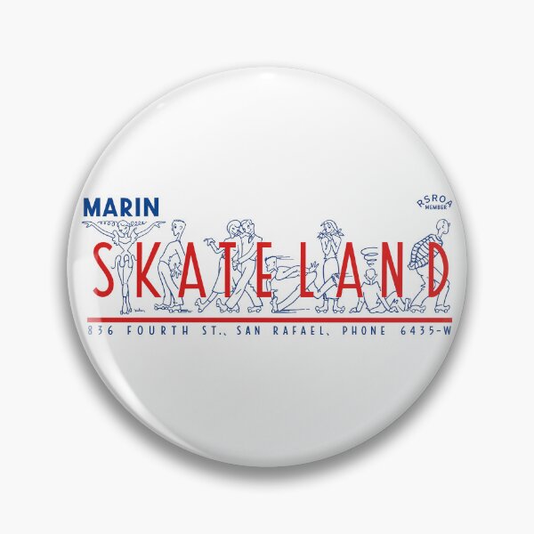 Item preview, Marin Skateland San Rafael California Roller Skating Rink Sticker Decal Label Design 2 designed and sold by tislord.