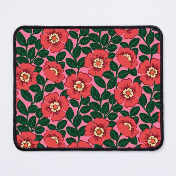 Item preview, Vibrant red flower blooms designed and sold by Jennifer Ladd.
