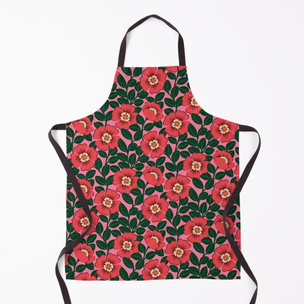 Item preview, Vibrant red flower blooms designed and sold by Jennifer Ladd.