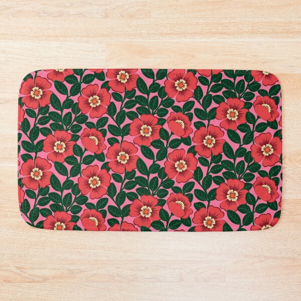 Item preview, Vibrant red flower blooms designed and sold by Jennifer Ladd.