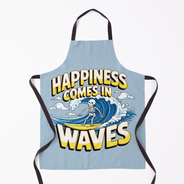 Item preview, Happiness Comes in Waves Surf Skeleton designed and sold by wingoo22.
