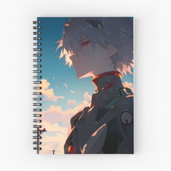 Item preview, Kaworu Nagisa Neon Genesis Evangelion Sunset Mecha Serenity designed and sold by TanglenRabbit.