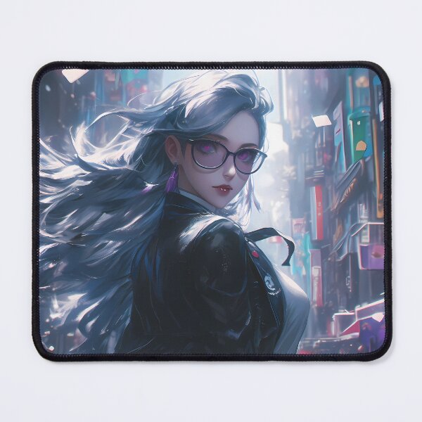 Item preview, Sae Niijima Persona 5 City Night Noir Silver Hair Cool Gaze designed and sold by TanglenRabbit.