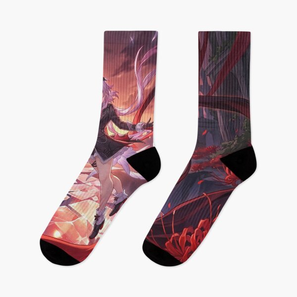 Item preview, Evernight // Honkai: Star Rail Illustration - Dark Anime Red Aesthetic Spider Lily Fantasy Art designed and sold by Astraphyllia.