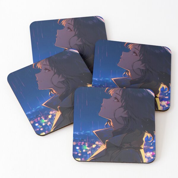 Item preview, Akane Tsunemori Psycho Pass Rainy Neon City Night designed and sold by TanglenRabbit.