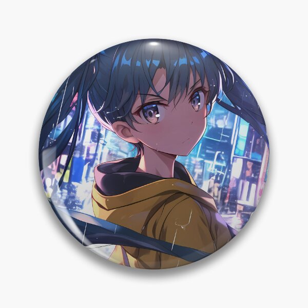Item preview, Karen Araragi Bakemonogatari Neon City Rainy Night designed and sold by TanglenRabbit.