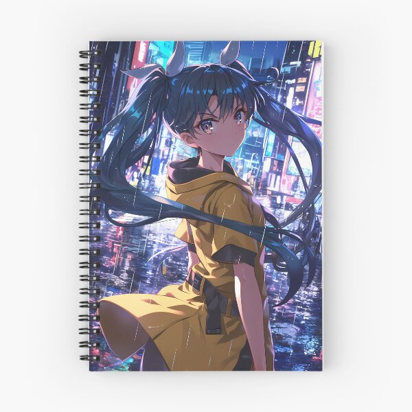 Item preview, Karen Araragi Bakemonogatari Neon City Rainy Night designed and sold by TanglenRabbit.
