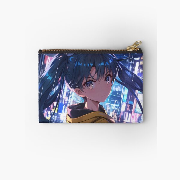 Item preview, Karen Araragi Bakemonogatari Neon City Rainy Night designed and sold by TanglenRabbit.