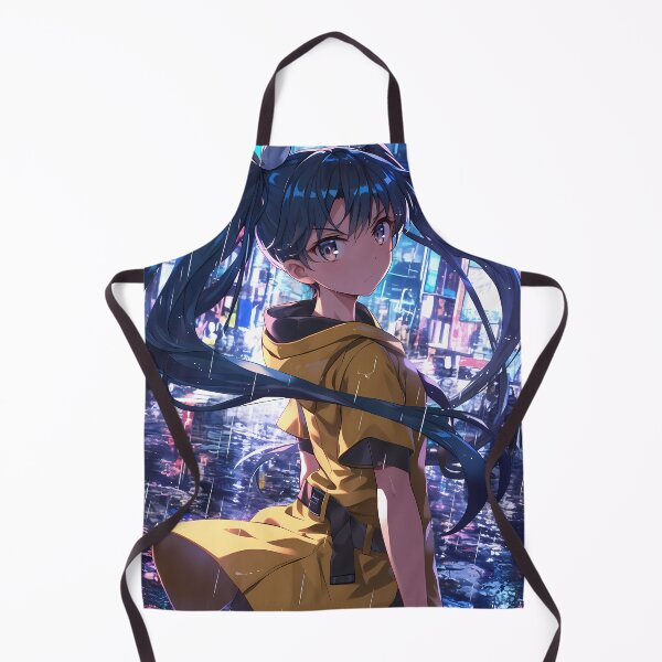 Item preview, Karen Araragi Bakemonogatari Neon City Rainy Night designed and sold by TanglenRabbit.