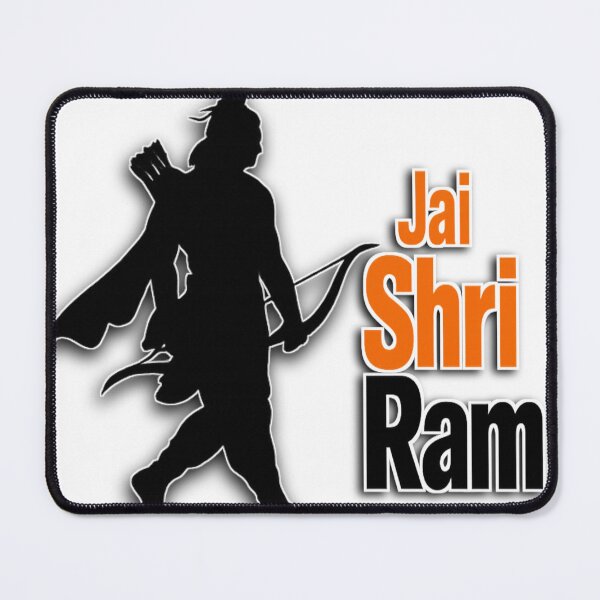 Item preview, Lord Rama Minimal Silhouette Sticker | Jai Shri Ram Kannada Text designed and sold by Kannada Ink Studio.