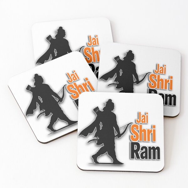 Item preview, Lord Rama Minimal Silhouette Sticker | Jai Shri Ram Kannada Text designed and sold by Kannada Ink Studio.