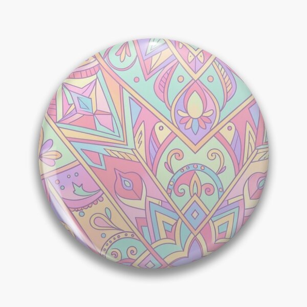 Item preview, Pastel fluorescent textile geometric pattern designed and sold by Aryabek.