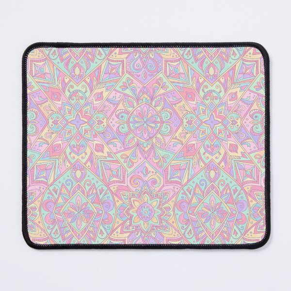 Item preview, Pastel fluorescent textile geometric pattern designed and sold by Aryabek.