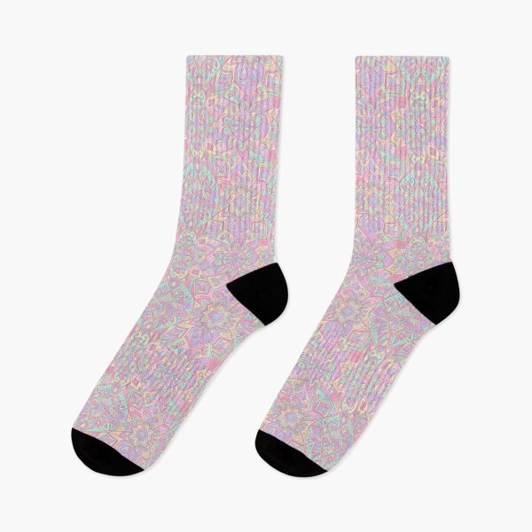 Item preview, Pastel fluorescent textile geometric pattern designed and sold by Aryabek.