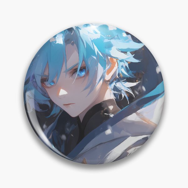 Item preview, Chongyun Genshin Impact Icy Blue Hair Snow Calm Focus designed and sold by TanglenRabbit.