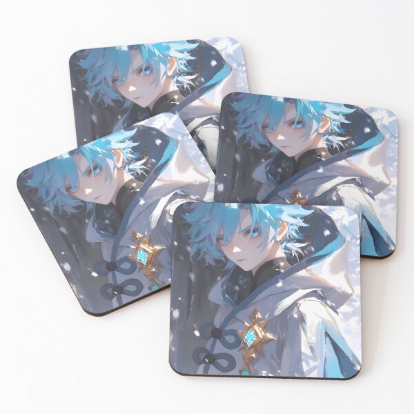 Item preview, Chongyun Genshin Impact Icy Blue Hair Snow Calm Focus designed and sold by TanglenRabbit.