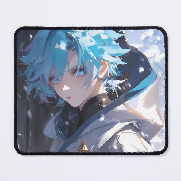 Item preview, Chongyun Genshin Impact Icy Blue Hair Snow Calm Focus designed and sold by TanglenRabbit.