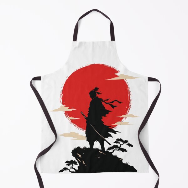 Item preview, Samurai Silhouette Red Sun Minimal Japanese Style designed and sold by Unknowj.