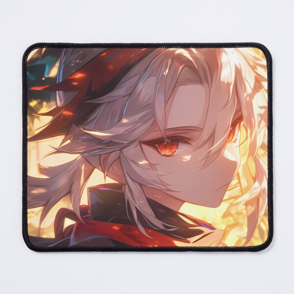 Item preview, Kazuha Genshin Impact Autumn Light Windblown Hair Red Scarf Calm designed and sold by TanglenRabbit.
