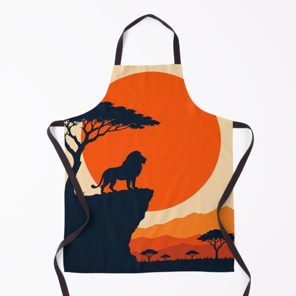 Item preview, Lion Cliff Sunset Minimal Silhouette designed and sold by Creative_Canvas.