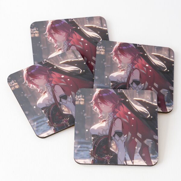 Item preview, Rosaria Genshin Impact Gothic Nun Crimson Hair Snowy Night Mood designed and sold by TanglenRabbit.