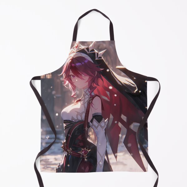 Item preview, Rosaria Genshin Impact Gothic Nun Crimson Hair Snowy Night Mood designed and sold by TanglenRabbit.