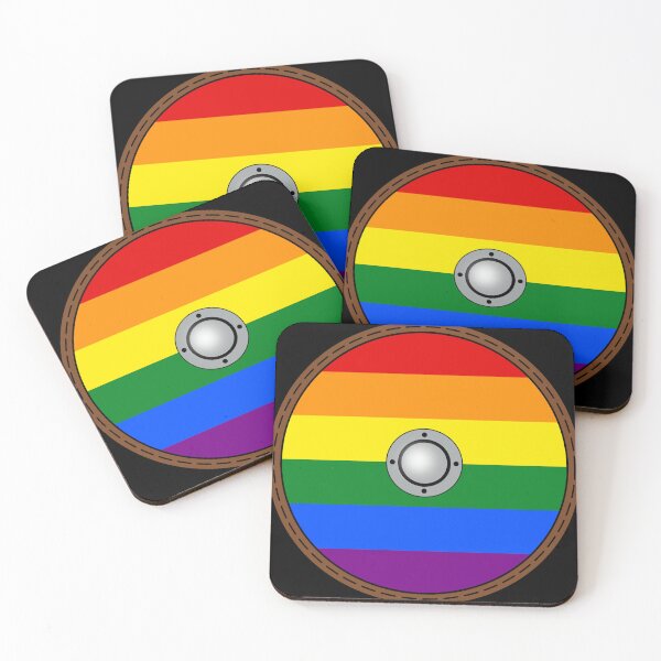 Item preview, LGBT Viking Shield designed and sold by Tiwsarm.