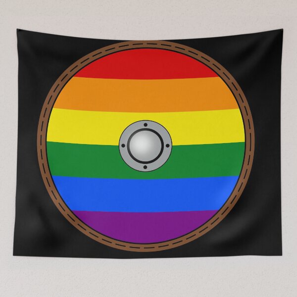 Item preview, LGBT Viking Shield designed and sold by Tiwsarm.