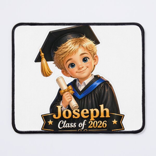 Item preview, Cute Kindergarten Graduation Boy Joseph Class of 2026 Sticker designed and sold by JoyPopSticker.