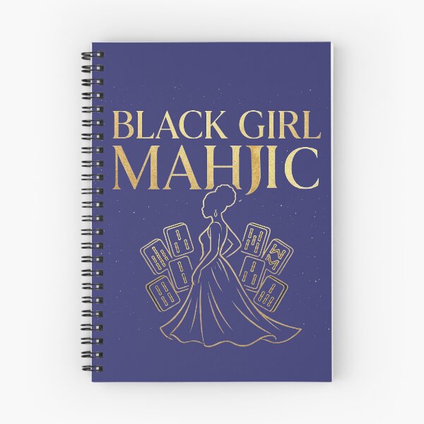 Item preview, Black Girl Mahjic Elegant Golden Queen Mahjong Design designed and sold by BonVivantly.