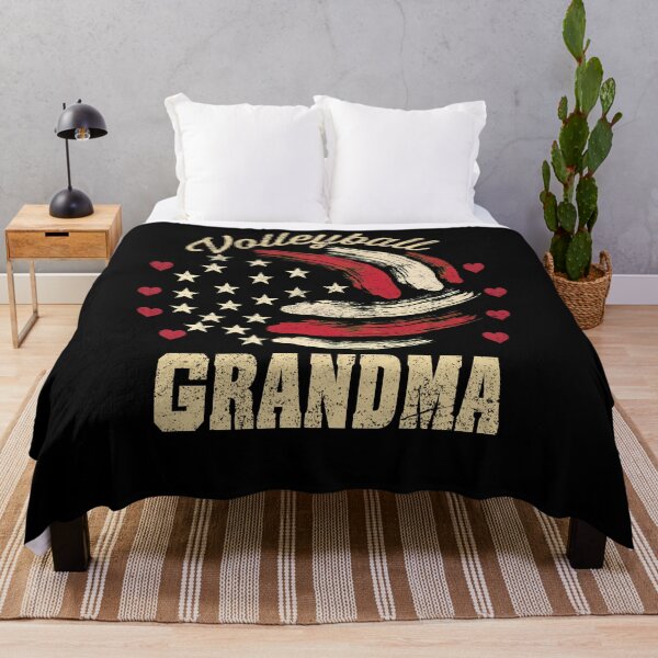 Item preview, Volleyball Grandma Vintage Patriotic Flag designed and sold by TinaMDedrick.