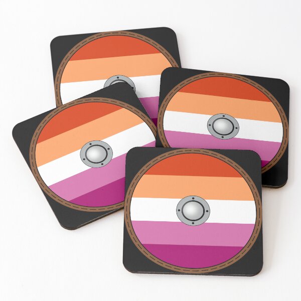 Item preview, Lesbian Viking Shield designed and sold by Tiwsarm.