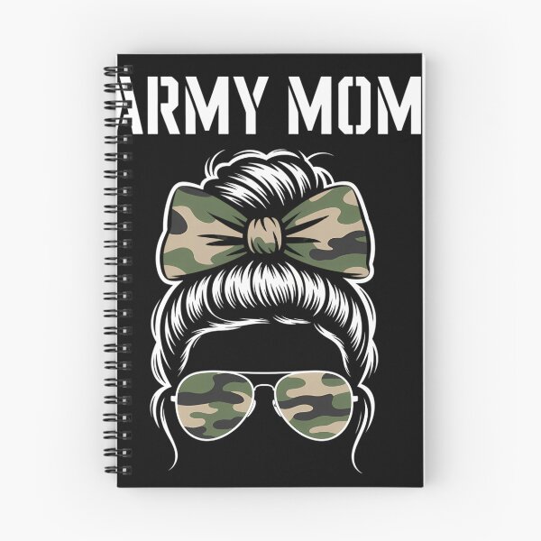 Artikelvorschau, Army Mom Messy Bun entworfen und verkauft von elunyzexac.