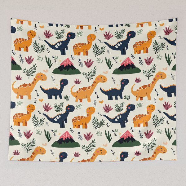 Item preview, Cute Boho Dinosaur Jungle Nursery Pattern designed and sold by Athena2520.