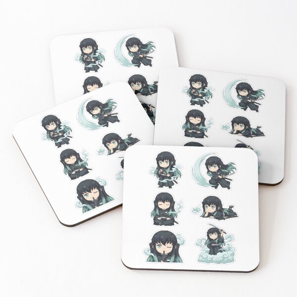 Item preview, Mist Hashira Muichiro Chibi Sticker Art designed and sold by Innova_Creations.