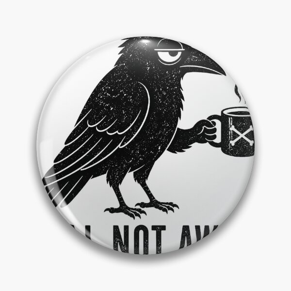 Item preview, Still Not Awake – Tired Crow Coffee Art designed and sold by Yujanne.
