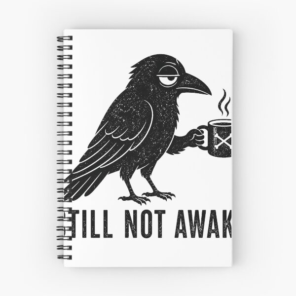Item preview, Still Not Awake – Tired Crow Coffee Art designed and sold by Yujanne.