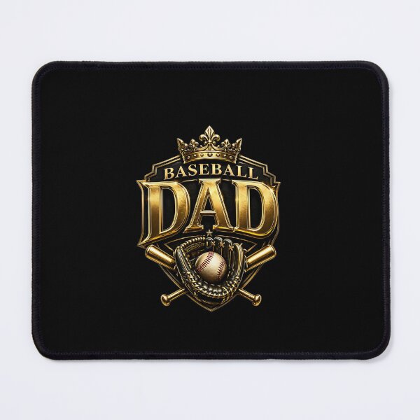 Item preview, Baseball Dad Gold Shield – King of the Diamond MVP Logo designed and sold by Lozarux.