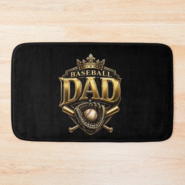 Item preview, Baseball Dad Gold Shield – King of the Diamond MVP Logo designed and sold by Lozarux.