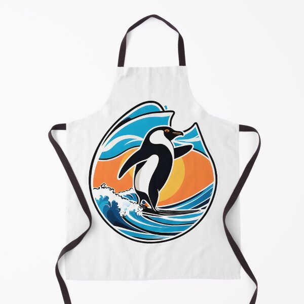 Item preview, Penguin Catching Waves designed and sold by Animals Doing Stuff.