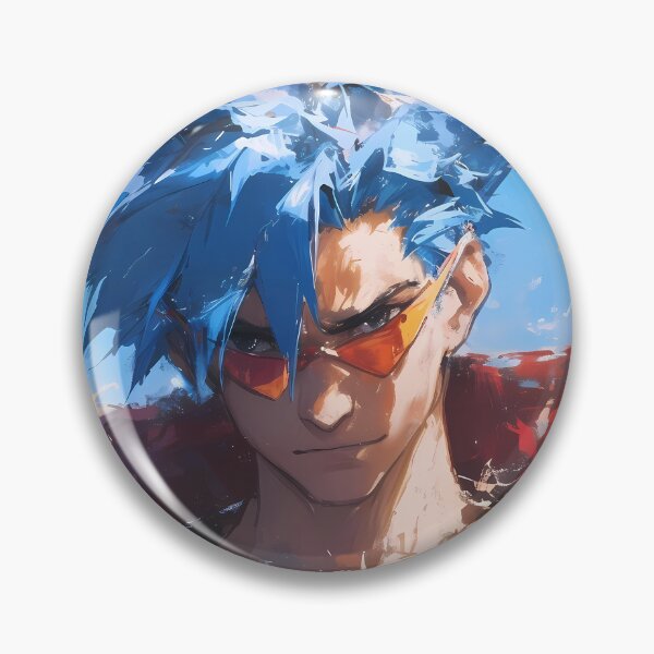 Item preview, Kamina Gurren Lagann Sky Bright Rebel Leader Portrait designed and sold by 108Recordings.