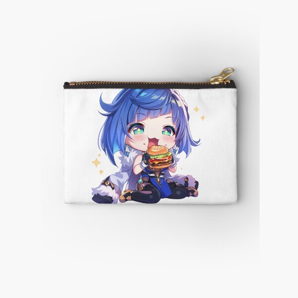 Item preview, Yelan Genshin Impact Chibi Burger Mood designed and sold by earlobejerk.