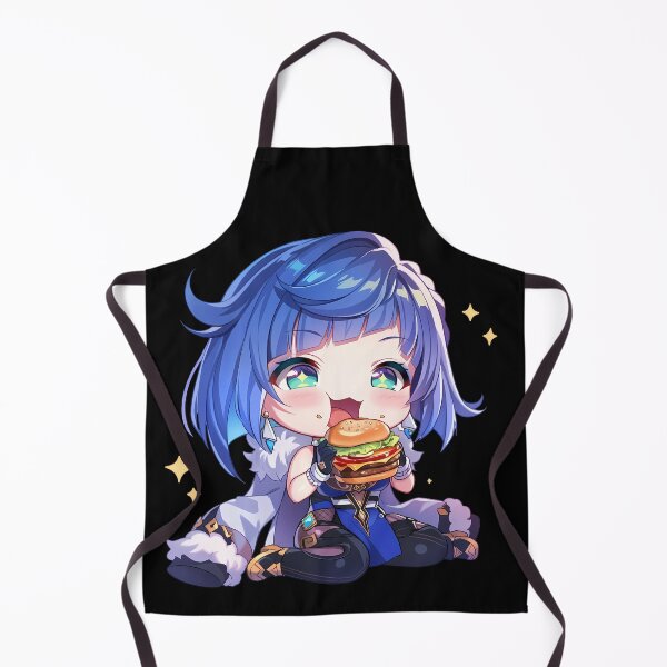 Item preview, Yelan Genshin Impact Chibi Burger Mood designed and sold by earlobejerk.
