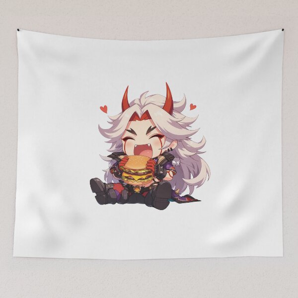 Item preview, Arataki Itto Genshin Impact Chibi Burger Chaos designed and sold by earlobejerk.